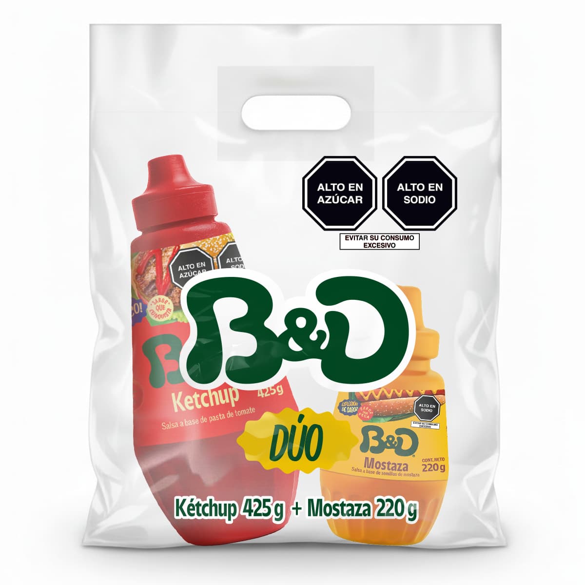 KETCHUP 425 G+ MOSTAZA 220 G Duo Ketchup + Mostaza - Imagen 1